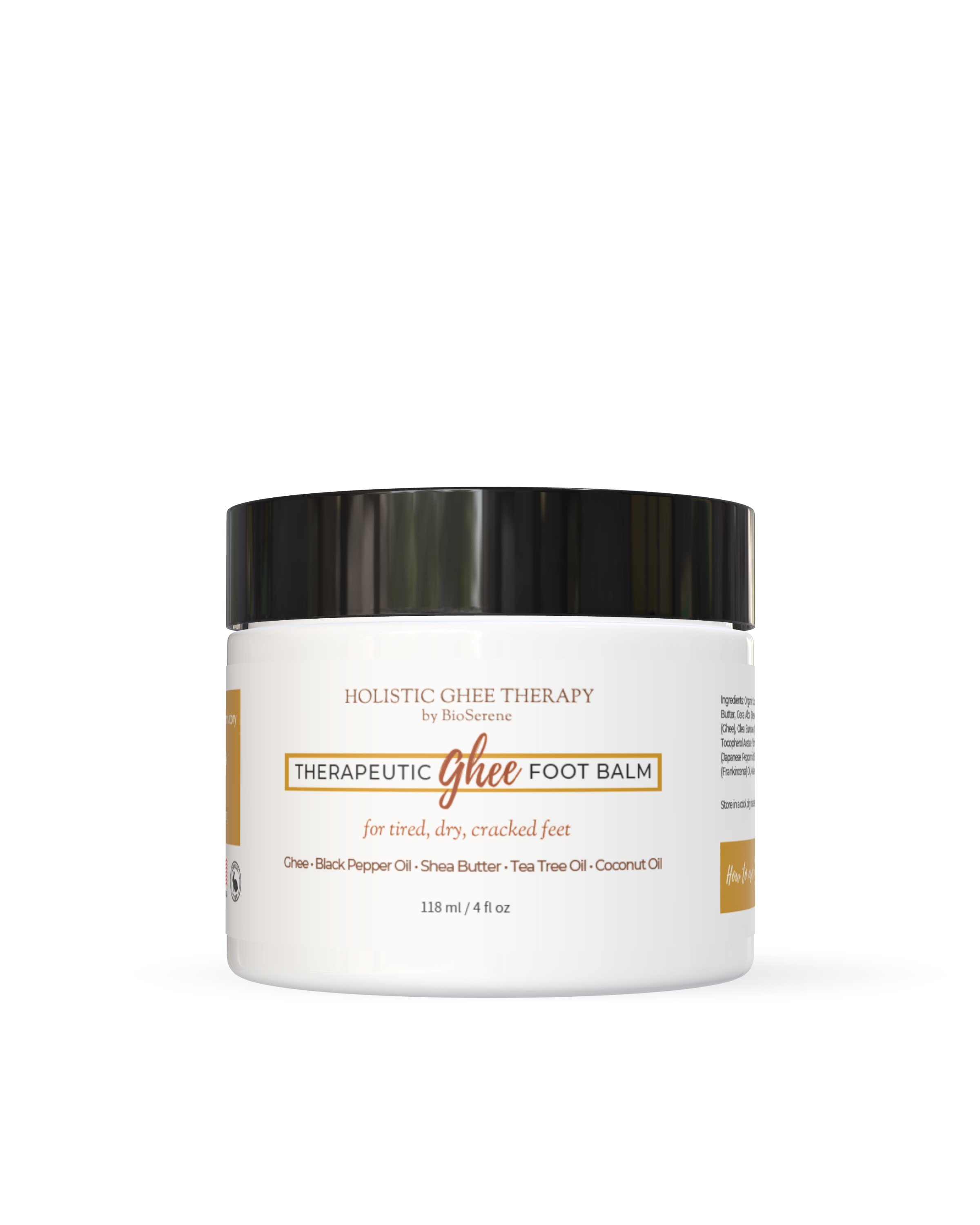 Therapeutic Ghee Foot Balm for Dry Feet & Cracked Heels